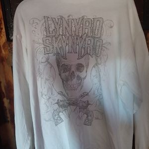 White Long Sleeve Lynard Skynard Shirt from Tour i